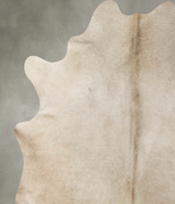 Champagne X-Large Brazilian Cowhide Rug 7'4"H x 6'7"W #B23870 by Hudson Hides