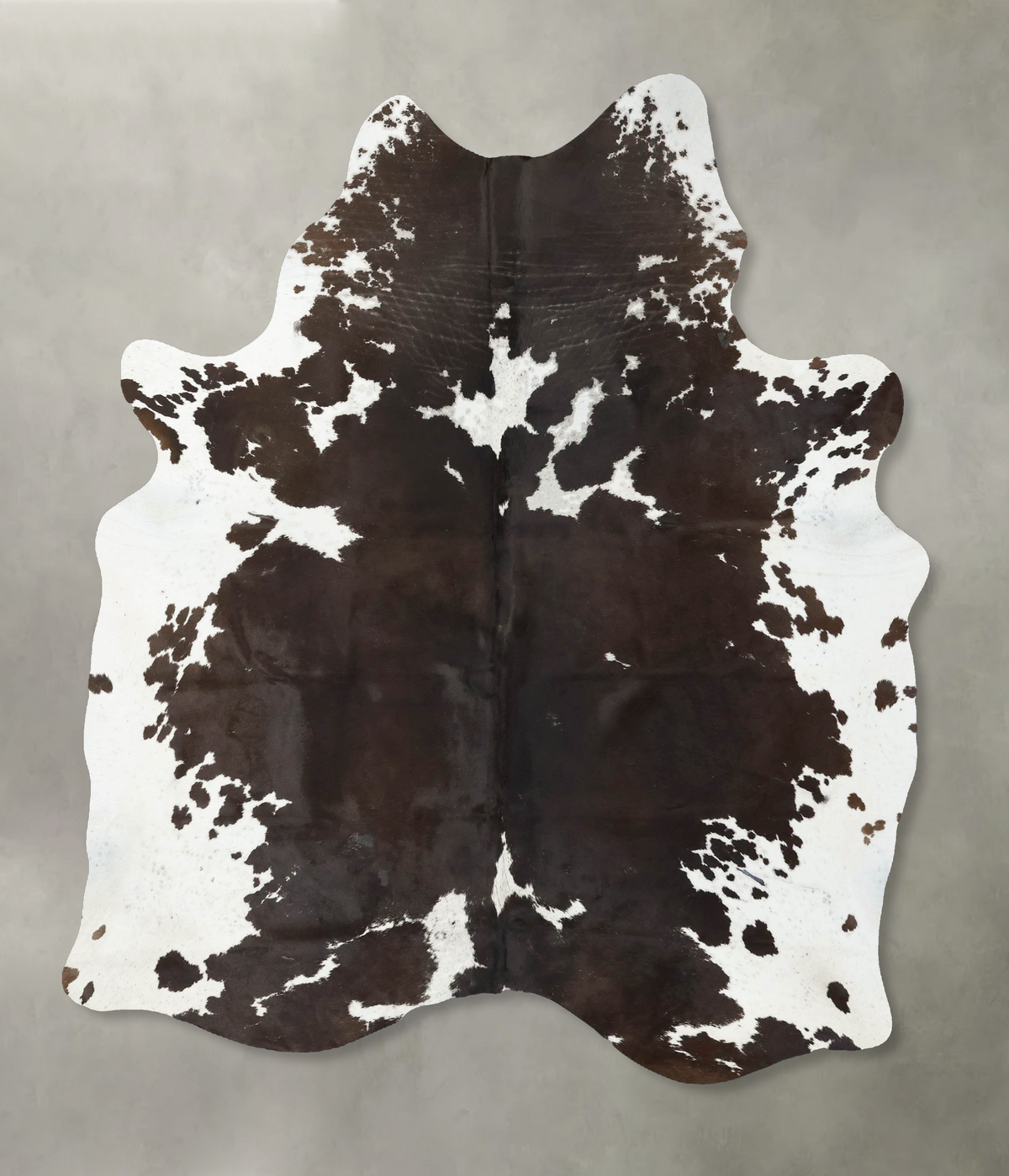 Chocolate and White Cowhide Rug #B23881