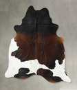 Chocolate and White XX-Large Brazilian Cowhide Rug 8'3"H x 6'9"W #B23885 by Hudson Hides