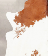 Brown and White XX-Large Brazilian Cowhide Rug 7'9"H x 6'6"W #B2389 by Hudson Hides