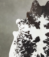 Chocolate and White XX-Large Brazilian Cowhide Rug 7'6"H x 6'9"W #B23892 by Hudson Hides