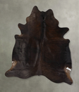 Chocolate XX-Large Brazilian Cowhide Rug 7'11"H x 6'4"W #B23894 by Hudson Hides