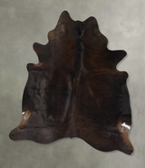 Chocolate XX-Large Brazilian Cowhide Rug 7'11"H x 6'4"W #B23894 by Hudson Hides