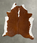 Hereford XX-Large Brazilian Cowhide Rug 8'11"H x 7'2"W #B23903 by Hudson Hides