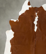 Hereford XX-Large Brazilian Cowhide Rug 8'11"H x 7'2"W #B23903 by Hudson Hides