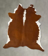Hereford XX-Large Brazilian Cowhide Rug 8'0"H x 6'10"W #B23906 by Hudson Hides