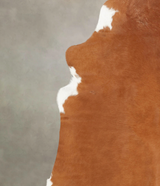 Brown and White Regular XX-Large Brazilian Cowhide Rug 7'11"H x 6'9"W #B2391 by Hudson Hides