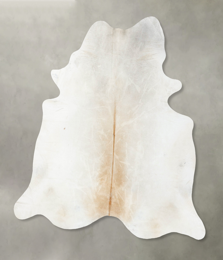 Grey with Beige XX-Large Brazilian Cowhide Rug 8'7"H x 7'7"W #B23917 by Hudson Hides
