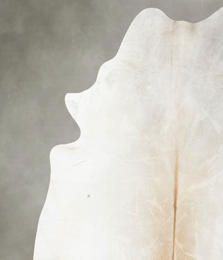 Grey with Beige XX-Large Brazilian Cowhide Rug 8'7"H x 7'7"W #B23917 by Hudson Hides