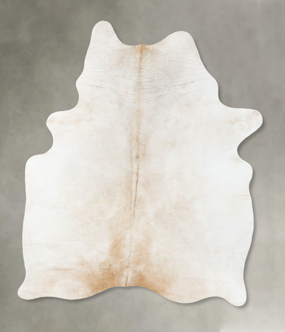 Grey with Beige X-Large Brazilian Cowhide Rug 7'8"H x 5'7"W #B23923 by