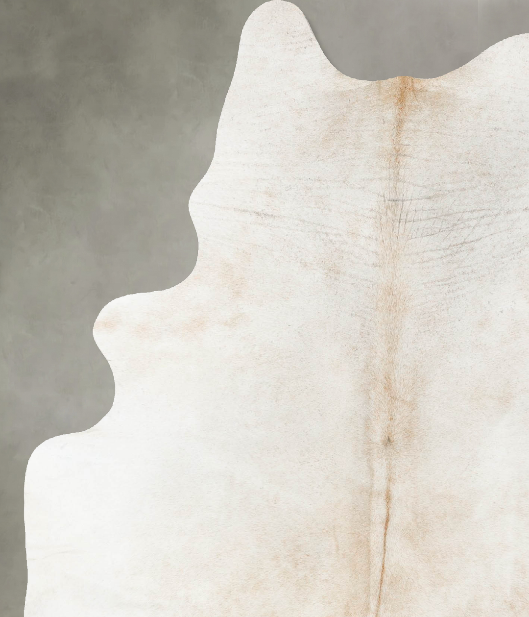 Grey with Beige X-Large Brazilian Cowhide Rug 7'8"H x 5'7"W #B23923 by