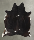 Black and White X-Large Brazilian Cowhide Rug 7'2"H x 6'0"W #B23924 by Hudson Hides