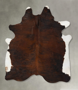 Dark Brindle XX-Large Brazilian Cowhide Rug 8'1"H x 6'8"W #B23932 by Hudson Hides
