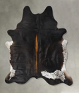 Chocolate and White XX-Large Brazilian Cowhide Rug 8'2"H x 6'8"W #B23939 by Hudson Hides
