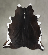 Chocolate and White XX-Large Brazilian Cowhide Rug 9'3"H x 7'9"W #B23944 by Hudson Hides