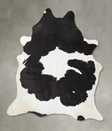 Black and White XX-Large Brazilian Cowhide Rug 8'10"H x 7'0"W #B23952 by Hudson Hides