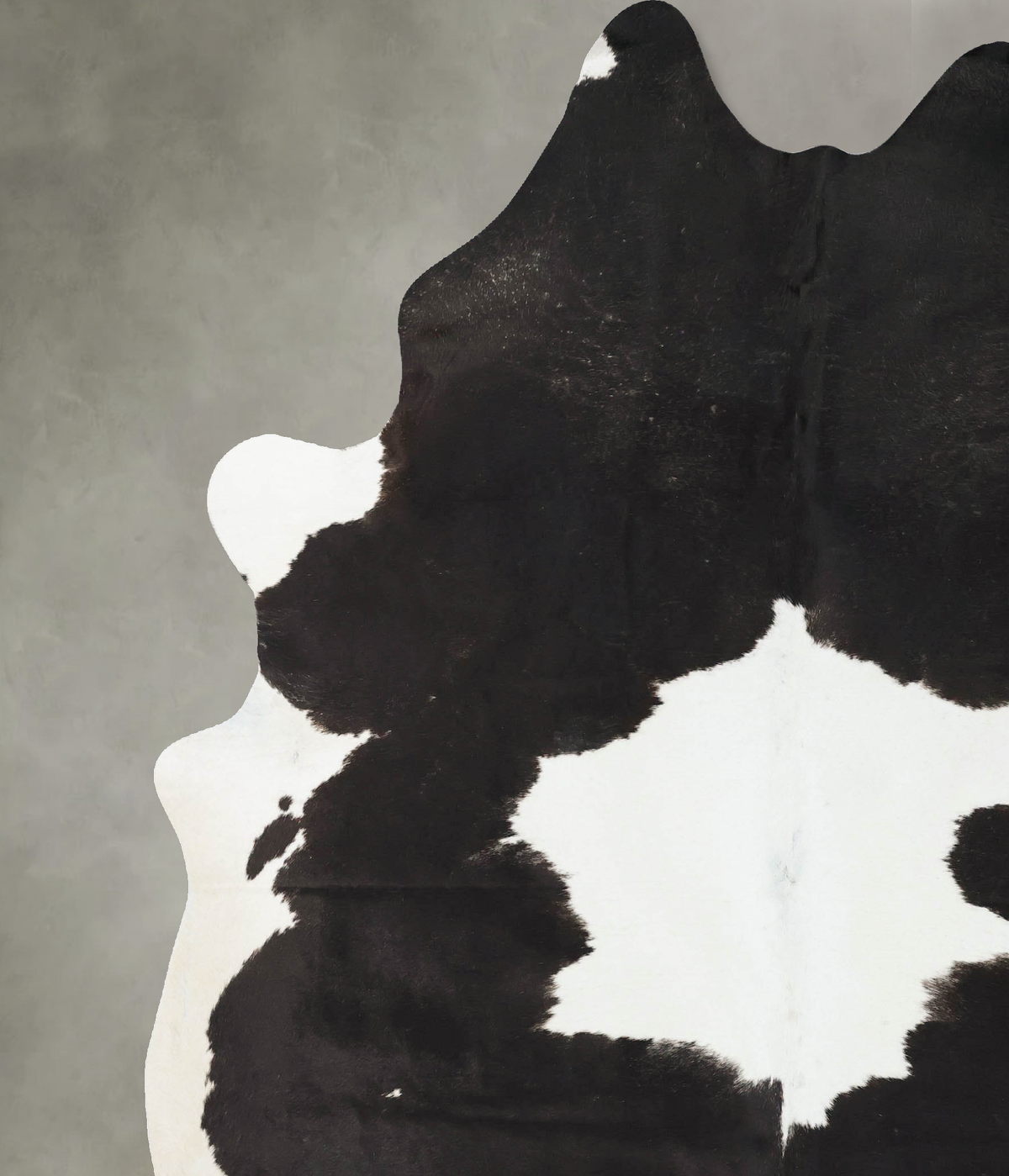Black and White XX-Large Brazilian Cowhide Rug 8'10"H x 7'0"W #B23952 by Hudson Hides