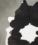 Black and White XX-Large Brazilian Cowhide Rug 8'10"H x 7'0"W #B23952 by Hudson Hides