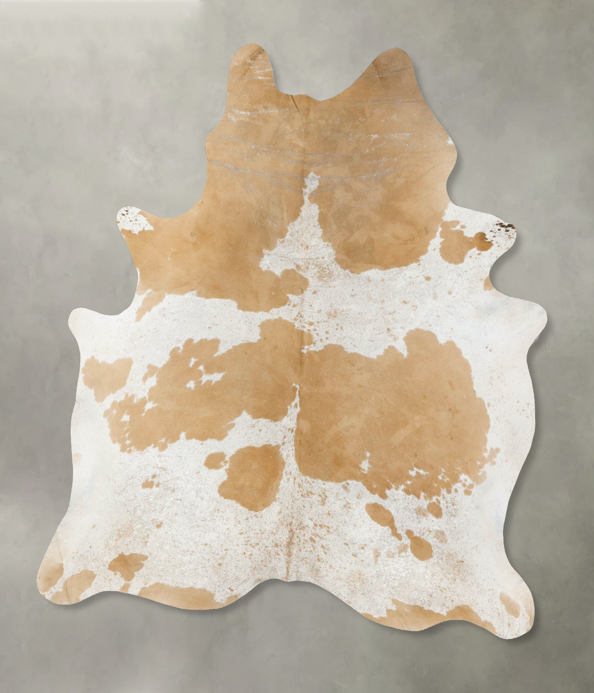 Beige and White Cowhide Rug #B23953