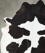 Black and White XX-Large Brazilian Cowhide Rug 8'9"H x 6'5"W #B23956 by Hudson Hides