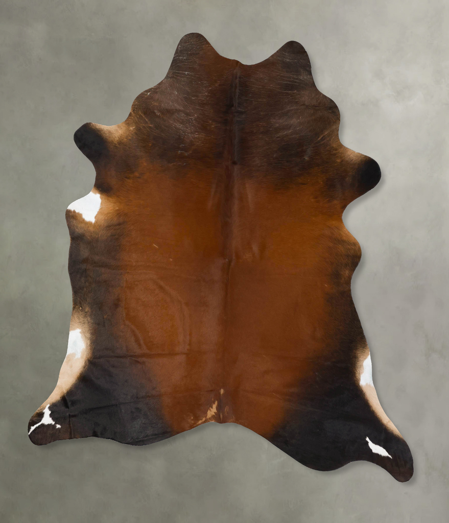 Warm Caramel XX-Large Brazilian Cowhide Rug 7'11"H x 6'11"W #B23958 by Hudson Hides
