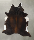 Chocolate and White XX-Large Brazilian Cowhide Rug 8'2"H x 6'7"W #B23966 by Hudson Hides