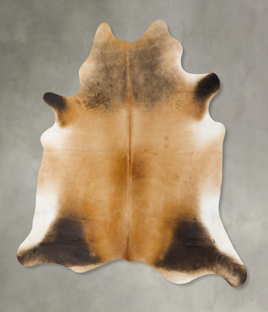 Warm Caramel XX-Large Brazilian Cowhide Rug 8'0"H x 7'1"W #B23967 by Hudson Hides