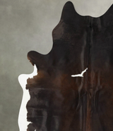 Chocolate and White XX-Large Brazilian Cowhide Rug 8'4"H x 6'9"W #B23979 by Hudson Hides