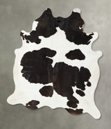 Black and White XX-Large Brazilian Cowhide Rug 8'2"H x 6'6"W #B23980 by Hudson Hides