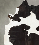 Black and White XX-Large Brazilian Cowhide Rug 8'2"H x 6'6"W #B23980 by Hudson Hides