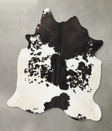 Black and White X-Large Brazilian Cowhide Rug 7'10"H x 6'2"W #B23987 by Hudson Hides