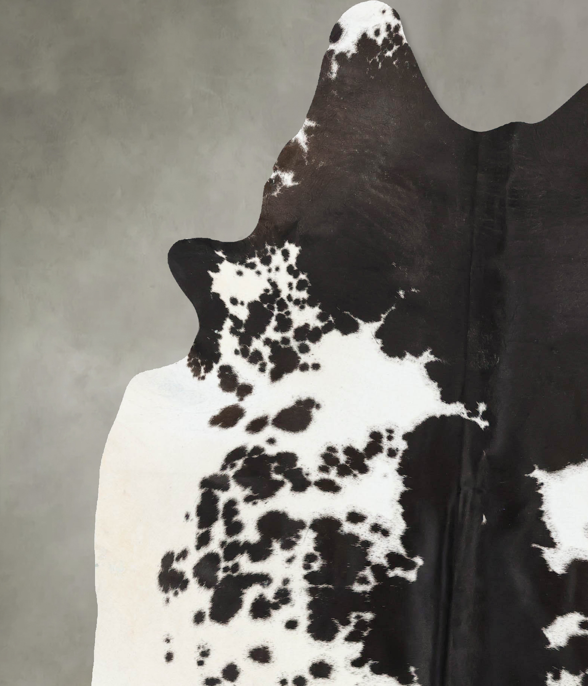 Black and White X-Large Brazilian Cowhide Rug 7'10"H x 6'2"W #B23987 by Hudson Hides