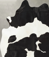 Black and White X-Large Brazilian Cowhide Rug 7'6"H x 6'4"W #B23994 by Hudson Hides