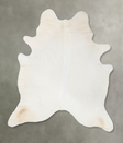 Solid White XX-Large Brazilian Cowhide Rug 7'11"H x 6'5"W #B24003 by Hudson Hides