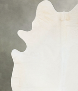 Solid White XX-Large Brazilian Cowhide Rug 7'11"H x 6'5"W #B24003 by Hudson Hides