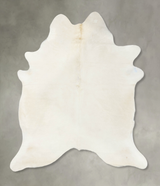 Solid White XX-Large Brazilian Cowhide Rug 8'5"H x 6'10"W #B24004 by Hudson Hides