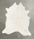 Solid White XX-Large Brazilian Cowhide Rug 7'7"H x 6'9"W #B24006 by Hudson Hides