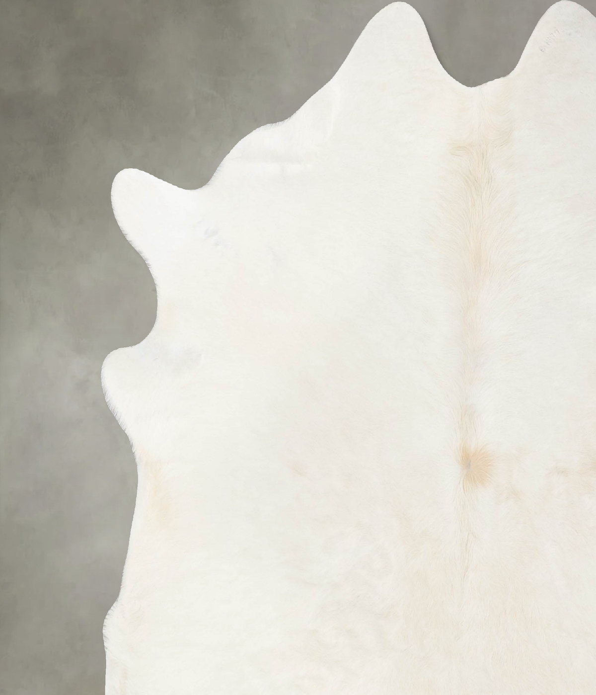 Solid White XX-Large Brazilian Cowhide Rug 7'7"H x 6'9"W #B24006 by Hudson Hides