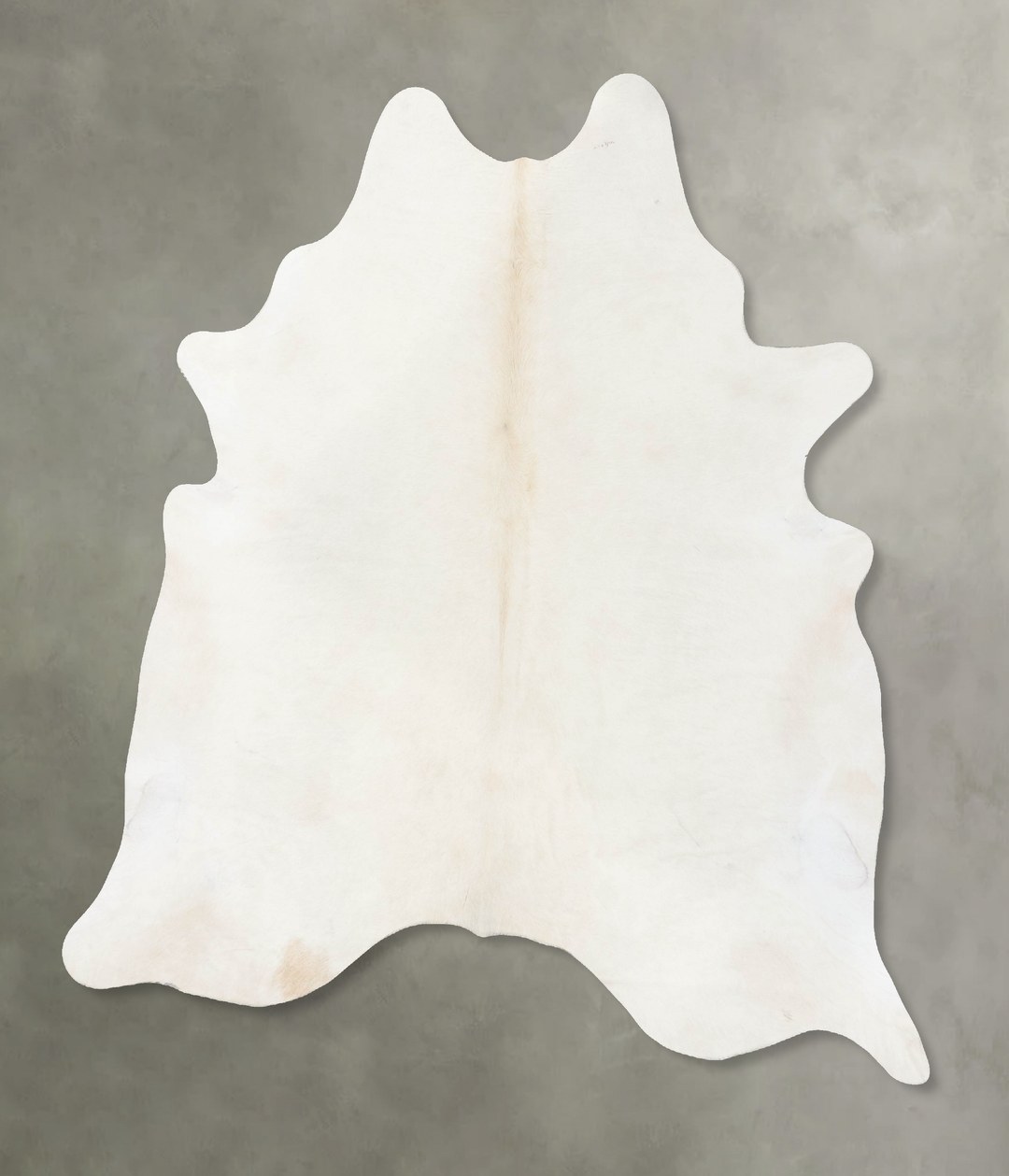 Solid White XX-Large Brazilian Cowhide Rug 7'11"H x 6'11"W #B24007 by 