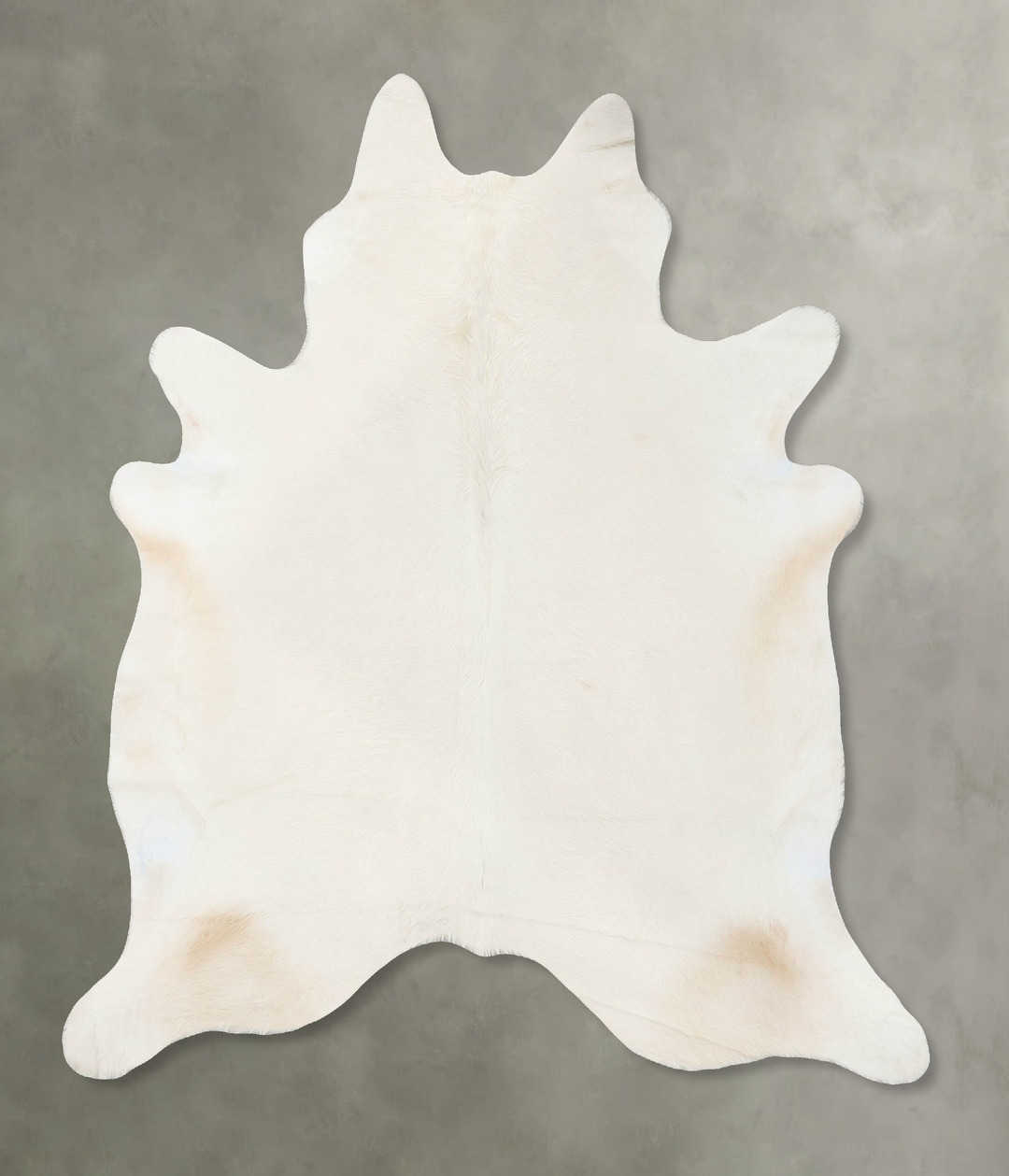Solid White XX-Large Brazilian Cowhide Rug 7'11"H x 7'0"W #B24009 by H