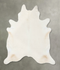 Solid White XX-Large Brazilian Cowhide Rug 7'11