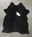 Black and White Large Brazilian Cowhide Rug 6'9"H x 5'2"W #B24015 by Hudson Hides