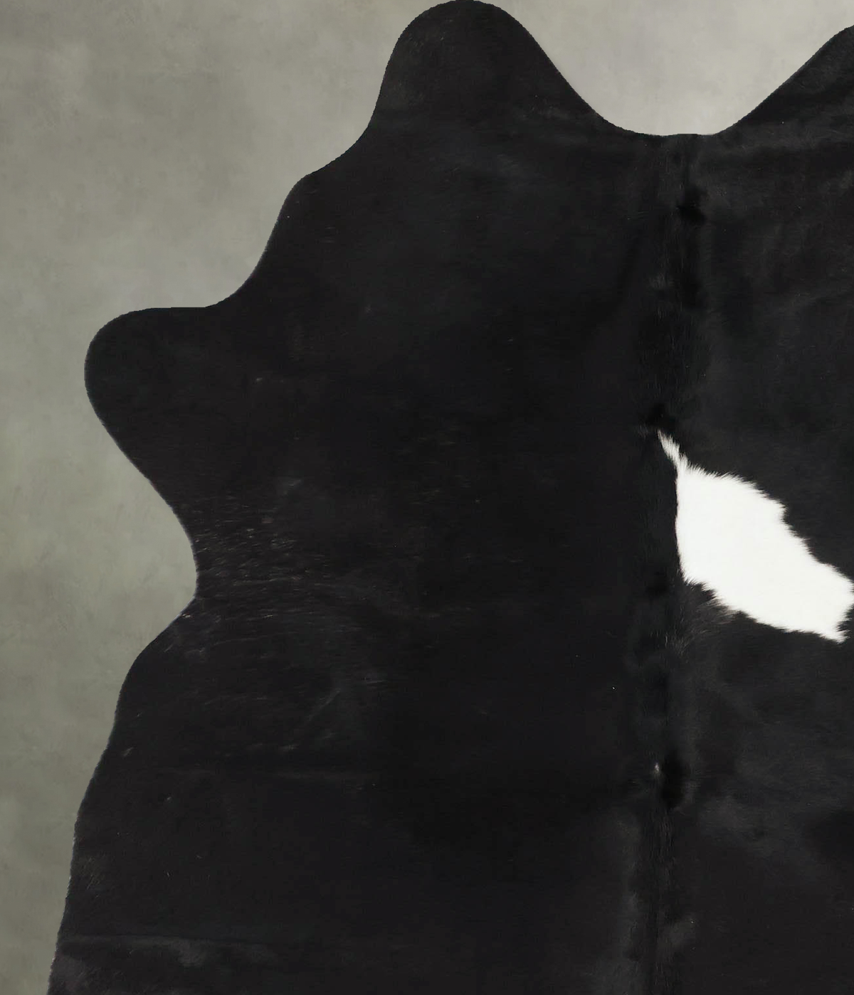 Black and White Large Brazilian Cowhide Rug 6'9"H x 5'2"W #B24015 by Hudson Hides