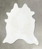 Solid White XX-Large Brazilian Cowhide Rug 8'0