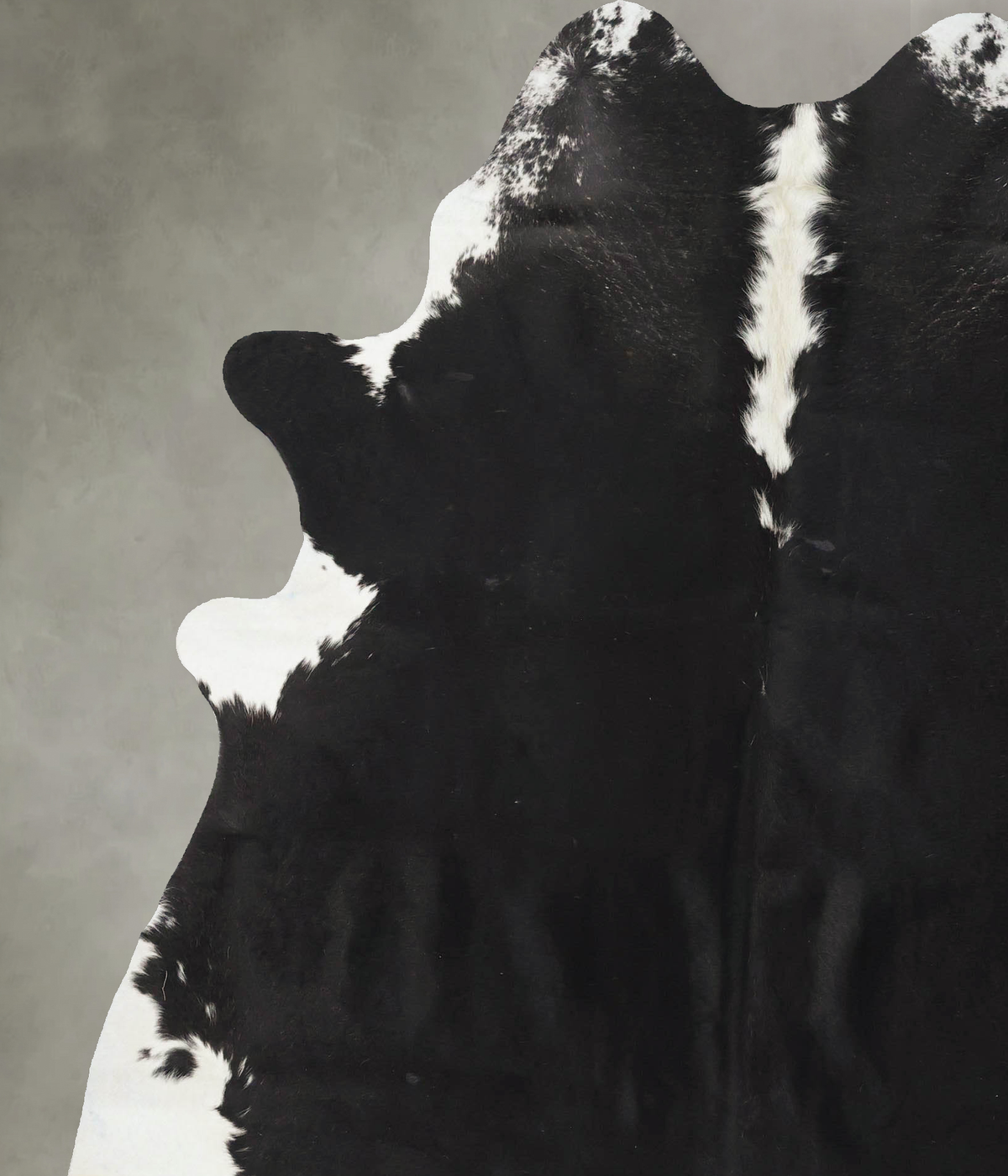 Black and White X-Large Brazilian Cowhide Rug 7'9"H x 6'4"W #B24031 by Hudson Hides