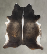 Dark Grey X-Large Brazilian Cowhide Rug 7'3"H x 6'3"W #B24034 by Hudson Hides