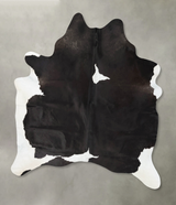 Black and White XX-Large Brazilian Cowhide Rug 8'3"H x 6'5"W #B24035 by Hudson Hides