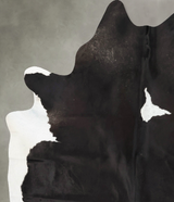 Black and White XX-Large Brazilian Cowhide Rug 8'3"H x 6'5"W #B24035 by Hudson Hides