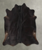 Solid Black X-Large Brazilian Cowhide Rug 6'8