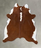 Hereford X-Large Brazilian Cowhide Rug 7'5"H x 6'2"W #B24047 by Hudson Hides